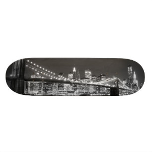 Brooklyn Bridge en Manhattan Skyline Skateboard