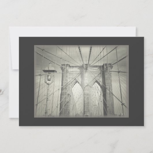 Brooklyn Bridge Faire-part de mariage - Élégant (Devant)