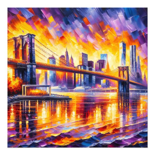 BROOKLYN BRIDGE FOTO AFDRUK (Voorkant)