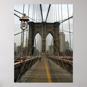 Brooklyn Bridge Fotografisch Afbeelding Poster