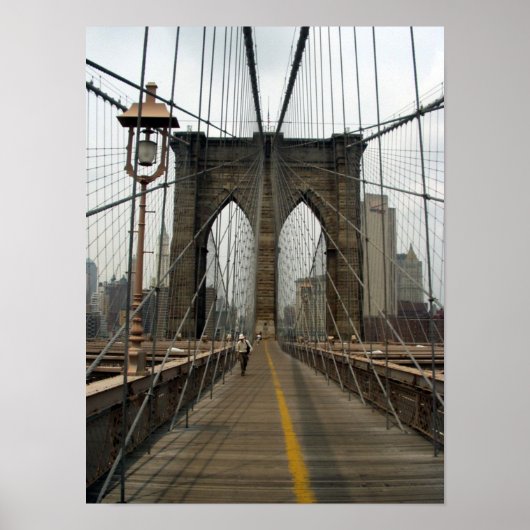Brooklyn Bridge Fotografisch Afbeelding Poster (Voorkant)
