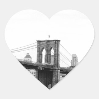 Brooklyn bridge hart sticker