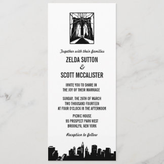 Brooklyn Bridge | Huwelijksuitnodiging Kaart