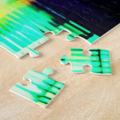 Brooklyn Bridge in de avond / 's nachts Legpuzzel (Zijkant)