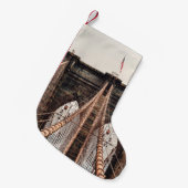 Brooklyn Bridge in New Yorkabstract, amerika, amer Kleine Kerstsok (Voorkant (Hangend))