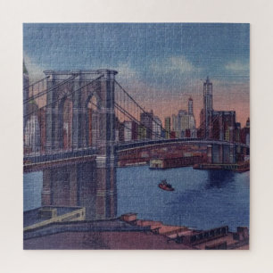  Brooklyn Bridge-kunst schilderen Legpuzzel
