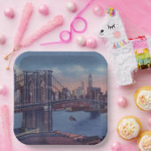 Brooklyn Bridge-kunst schilderen Papieren Bordje (Feest)