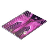 Brooklyn Bridge Lit Paars Notitieboek (Linkerzijde)