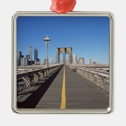 Brooklyn Bridge Metalen Ornament (Voorkant)