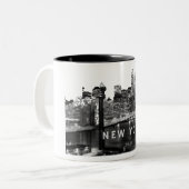 Brooklyn Bridge Mug à café à deux tons (Devant gauche)