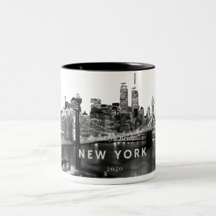 Brooklyn Bridge Mug à café à deux tons