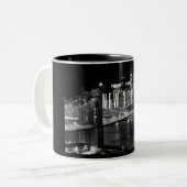 Brooklyn Bridge Mug à café à deux tons (Devant gauche)