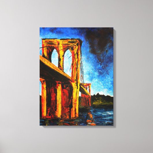 Brooklyn Bridge naar Utopia 2009 Canvas Afdruk (Voorkant)
