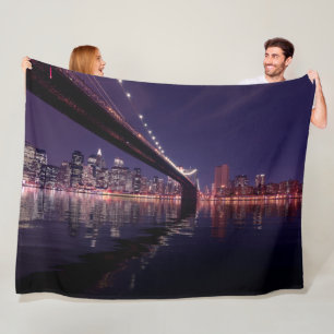 BROOKLYN BRIDGE NACHT FLEECE DEKEN