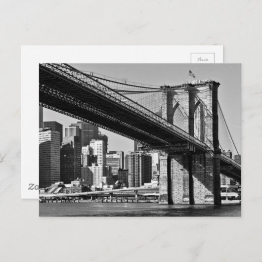 Brooklyn Bridge New York City Briefkaart (Voorkant / Achterkant)