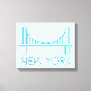 Brooklyn Bridge New York City Canvas Afdruk