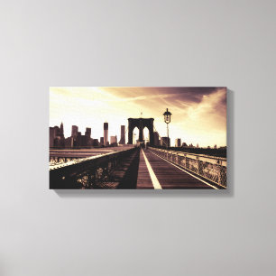 Brooklyn Bridge - New York City Canvas Afdruk