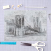 Brooklyn Bridge New York City Digital Manipulation Tissuepapier (Craft)
