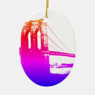 Brooklyn Bridge New York City Keramisch Ornament