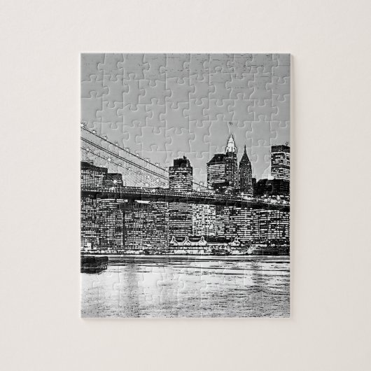 Brooklyn Bridge New York City Legpuzzel (Verticaal)