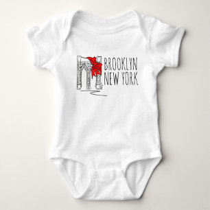 Brooklyn Bridge New York City NYC-kerstbow Romper