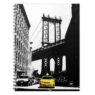 Brooklyn Bridge New York City Pop Art Nyc Trendy Notitieboek