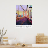Brooklyn Bridge, New York City Poster (Keuken)