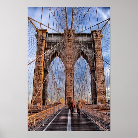 Brooklyn Bridge New York City Poster (Voorkant)