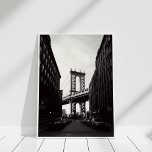 Brooklyn Bridge New York City - toile Imprimer<br><div class="desc">Black and White Brooklyn Bridge Canvas Print,  suivant les dernières tendances dans la décoration maison,  est idéal pour renouveler vos murs.</div>