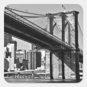 Brooklyn Bridge New York City Vierkante Sticker