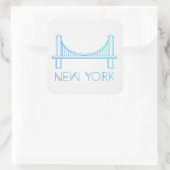 Brooklyn Bridge | New York City Vierkante Sticker (Tas)