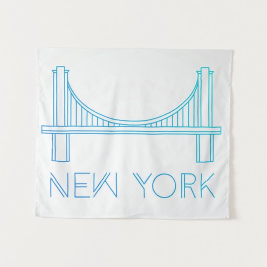 Brooklyn Bridge | New York City Wandkleed (Voorkant (horizontaal))