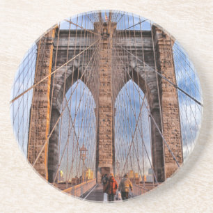 Brooklyn Bridge New York City Zandsteen Onderzetter