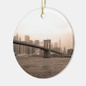 Brooklyn Bridge New York Keramisch Ornament (Links)