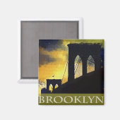 Brooklyn Bridge, New York Magnet (Recto/Verso)