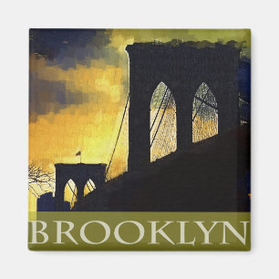 Brooklyn Bridge, New York Magnet Magneet