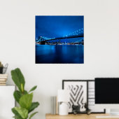Brooklyn Bridge, New York Poster (Thuiskantoor)