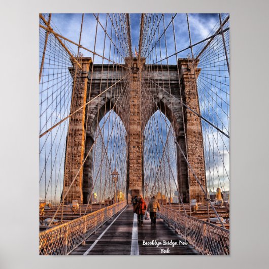 Brooklyn Bridge, New York Poster (Voorkant)