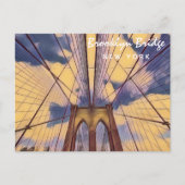 Brooklyn Bridge New York  schilderen Briefkaart (Voorkant)