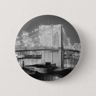 Brooklyn Bridge New York USA Ronde Button 5,7 Cm