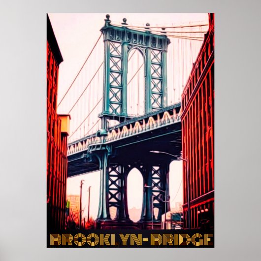 Brooklyn Bridge Newyork Poster (Voorkant)
