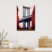 Brooklyn Bridge Newyork Poster (Keuken)