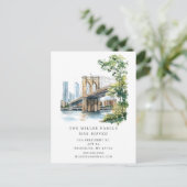 Brooklyn Bridge Nieuw adres aankondiging (Staand voorkant)