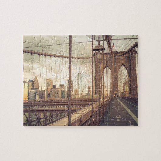 Brooklyn Bridge op Sunset Legpuzzel (Horizontaal)