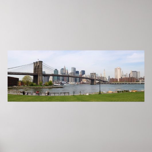 Brooklyn Bridge Panoramic Poster (Voorkant)