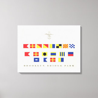 Brooklyn Bridge Park Canvas Afdruk