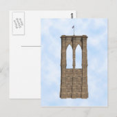 Brooklyn Bridge Pilier : Modèle 3D : Carte postale (Devant / Derrière)