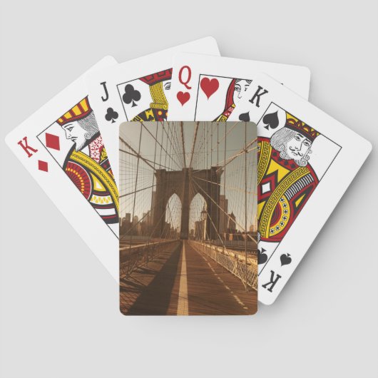 Brooklyn Bridge. Pokerkaarten (Achterkant)