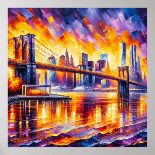 BROOKLYN BRIDGE POSTER (Voorkant)