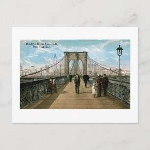 Brooklyn Bridge Promenade Briefkaart